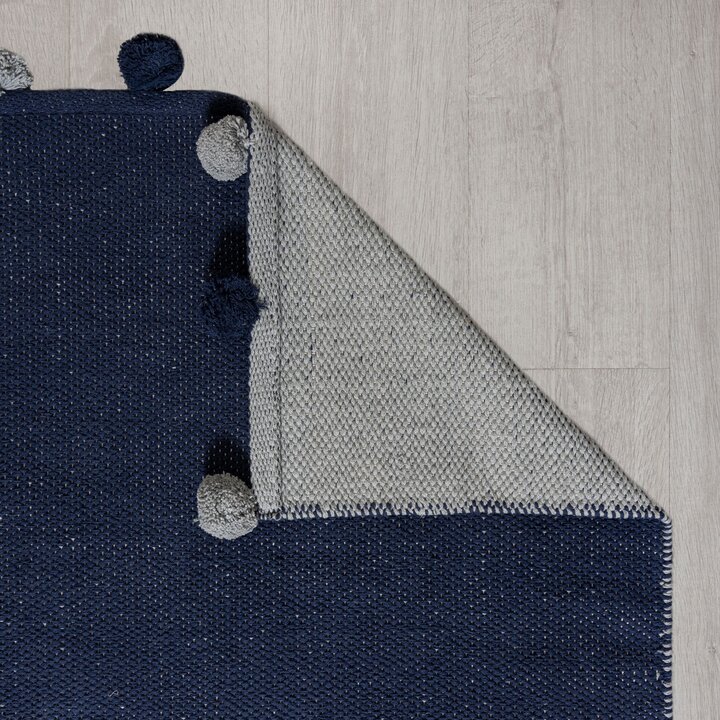 Kinderteppich - Pepito Fringe Blau - 4