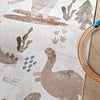 Waschbarer Kinderteppich - Mace Dino Creme - thumbnail 2