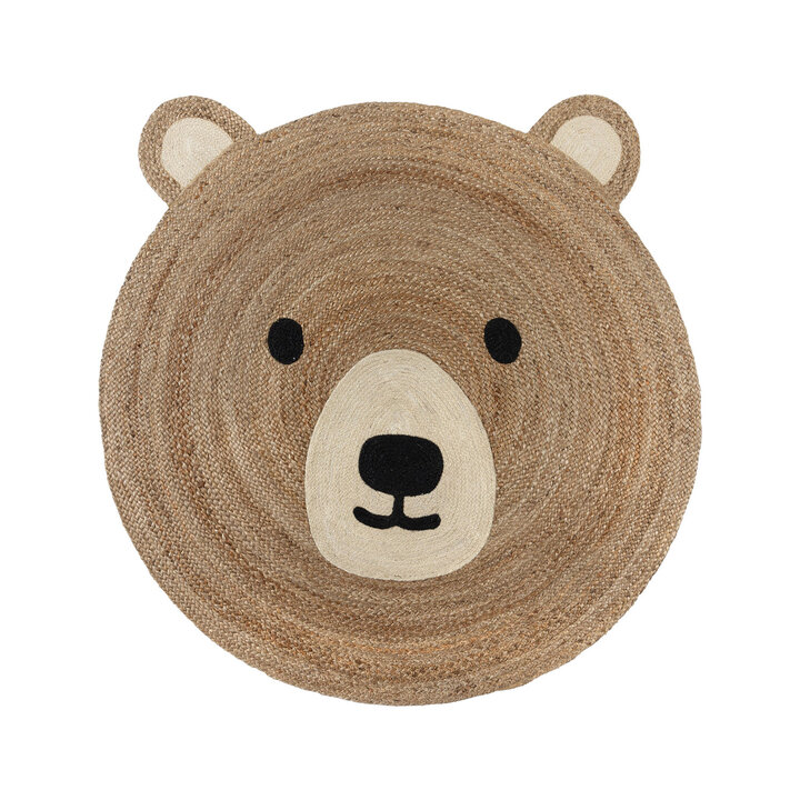 Kinderteppich Rund - Julio Bear Braun - 1