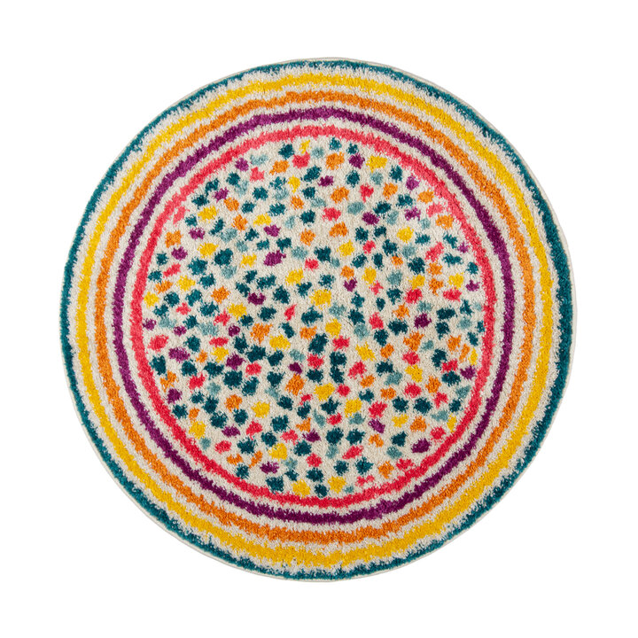 Bunter Kinderteppich Rund - Radiso Spot Multicolor - 1