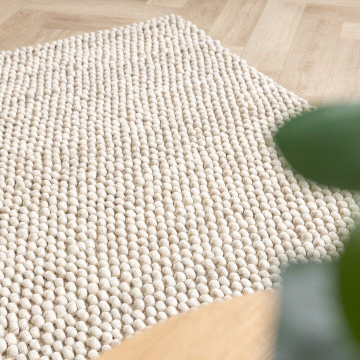 Wollteppich - Luminous Creme Weiß - 3