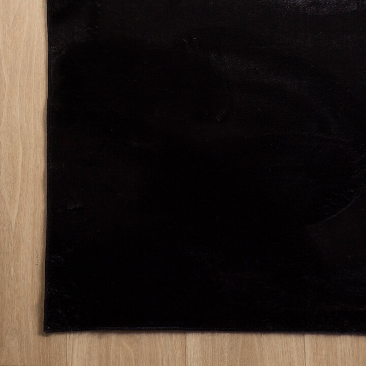 Flauschiger Teppich - Cozy Schwarz - 4