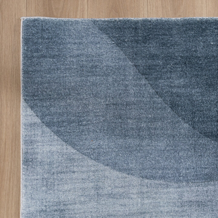 Moderner Teppich - Field Blau Grau - 4