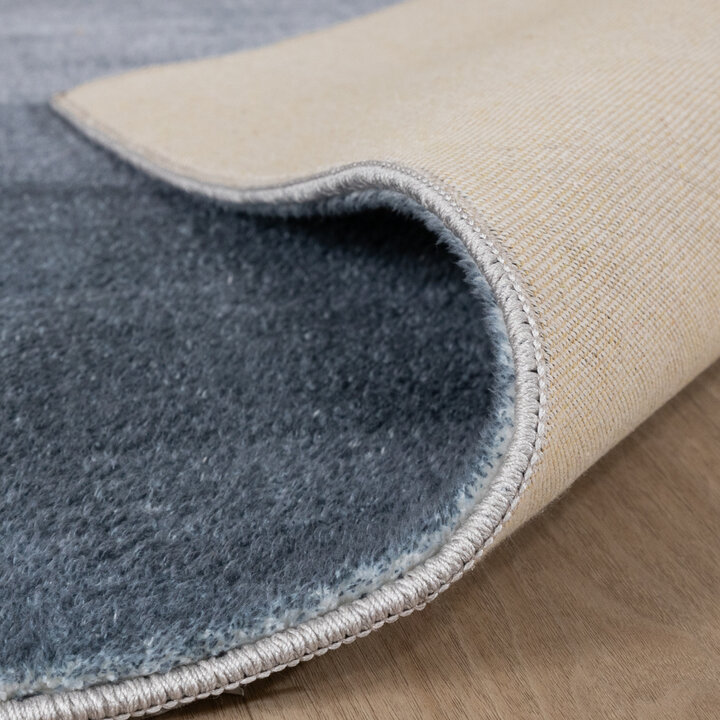 Moderner Teppich - Field Blau Grau - 6