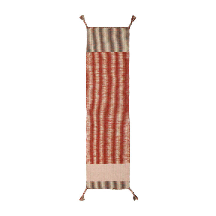 Wollteppich Läufer - Anselmo Rot - 1
