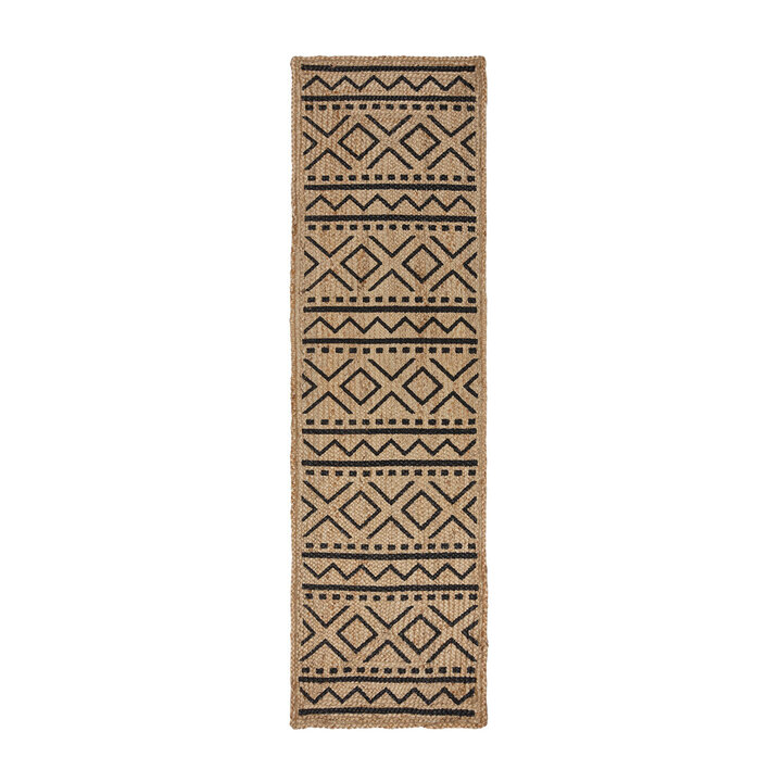 Jute Läufer - Lucio Geo Beige - 1