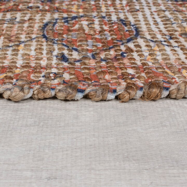Jute Läufer - Mauro Vintage Braun Blau - 3