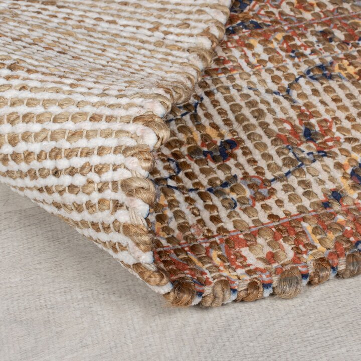 Jute Läufer - Mauro Vintage Braun Blau - 4