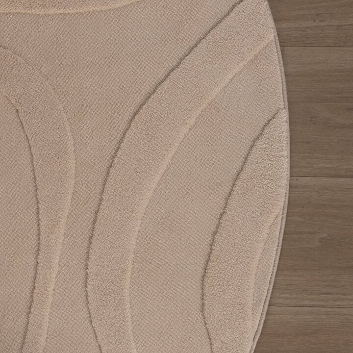 Runder Teppich Wohnzimmer - Charm Shapes Beige - 4