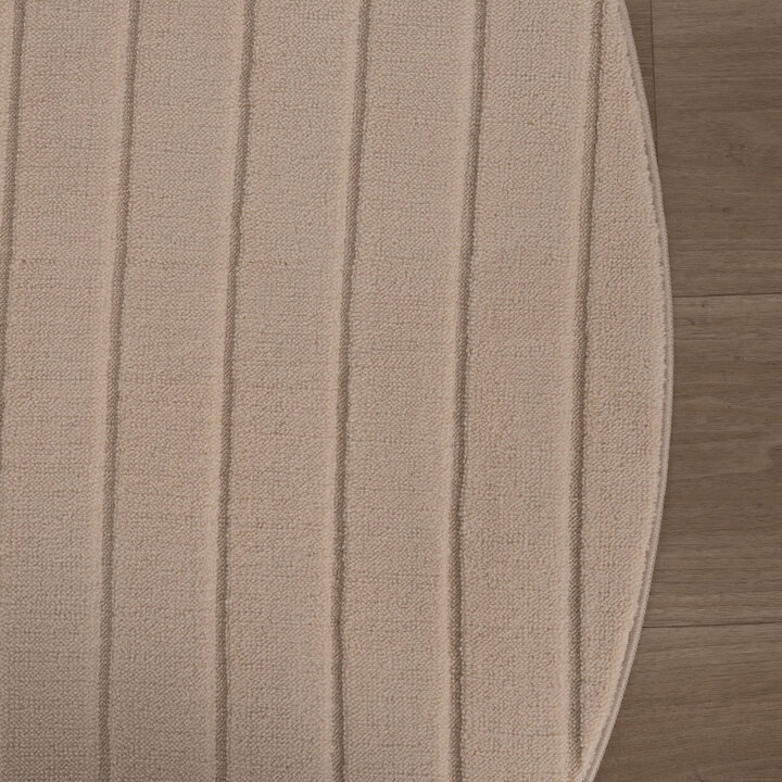 Runder Teppich Wohnzimmer - Charm Arches Beige - 4