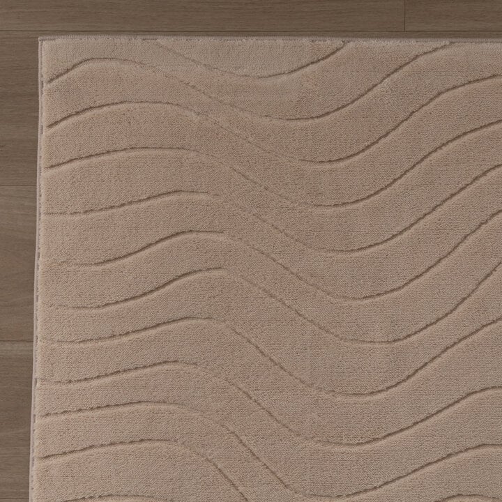 Teppich Wohnzimmer - Charm Waves Beige - 4