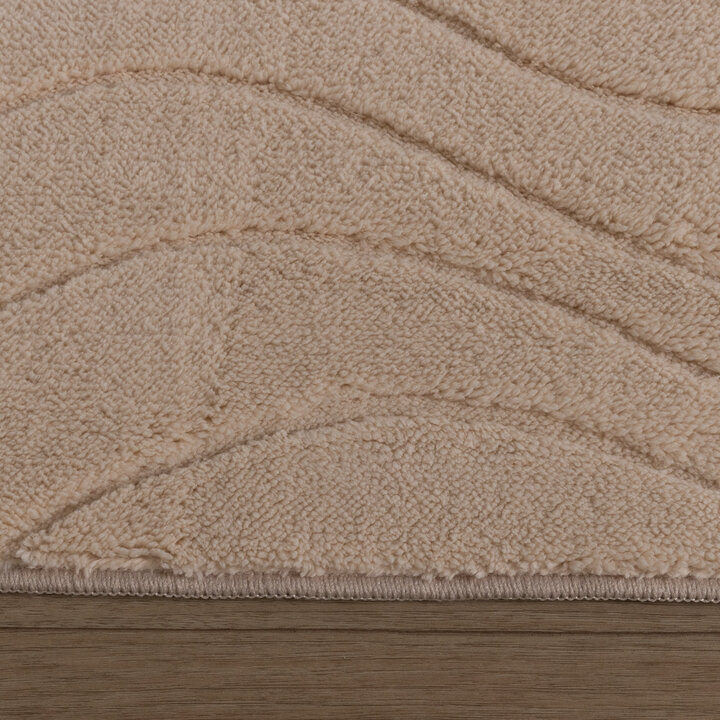 Teppich Wohnzimmer - Charm Waves Beige - 5