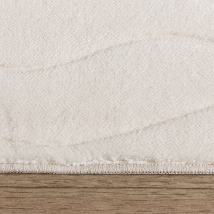 Teppich Wohnzimmer - Charm Waves Weiß - 4