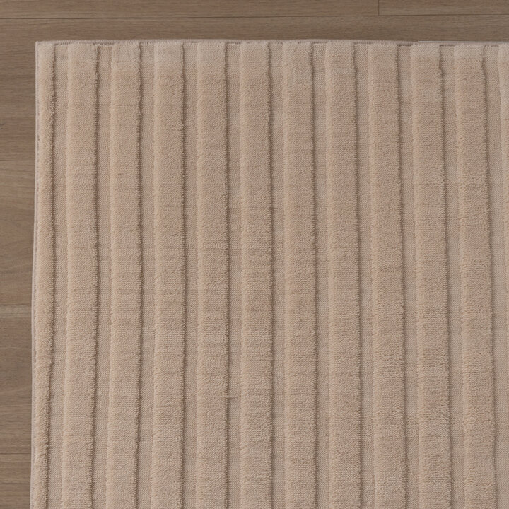 Teppich Wohnzimmer - Charm Curves Beige - 4