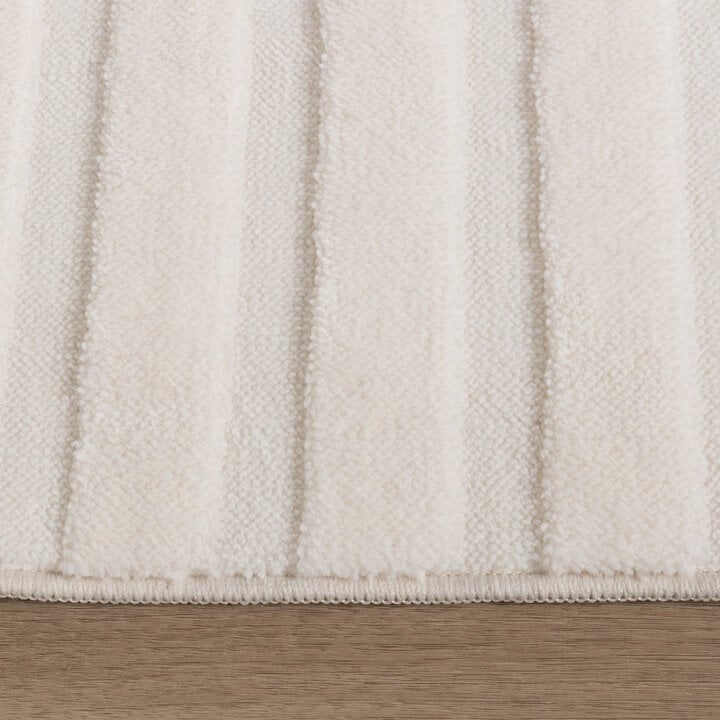 Teppich Wohnzimmer - Charm Curves Weiß - 5