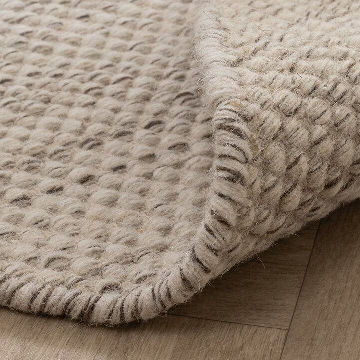 Wollteppich Rund- Bliss Beige Meliert - 6