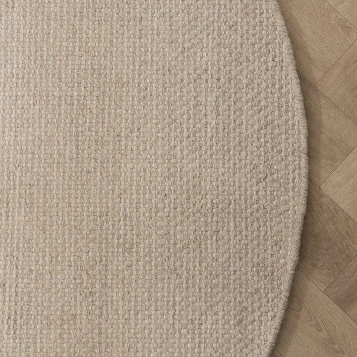 Wollteppich Rund - Bliss Creme Weiß - 4