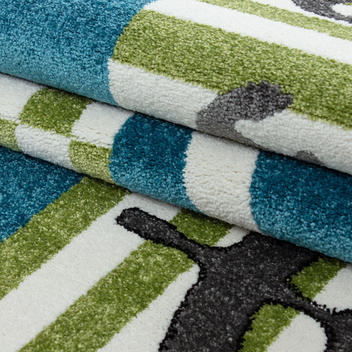Kinderteppich Pirat - Mila Blau/Grün - 3