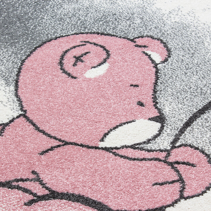 Kinderteppich- Anna Bär Rosa - 2