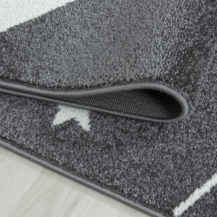 Kinderteppich - Anna Sterne Grau - 5