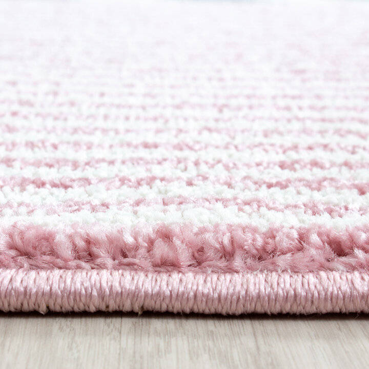 Runder Kinderteppich - Ava Bunt Rosa - 3