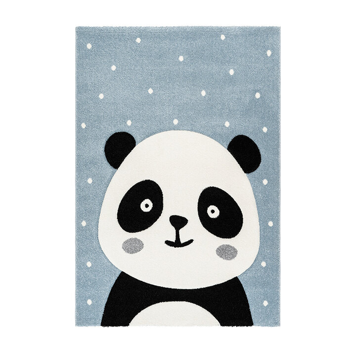 Teppich Kinderzimmer - Atlantic Panda Blau - 1