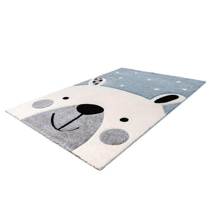 Teppich Kinderzimmer - Atlantic Bär Blau - 1