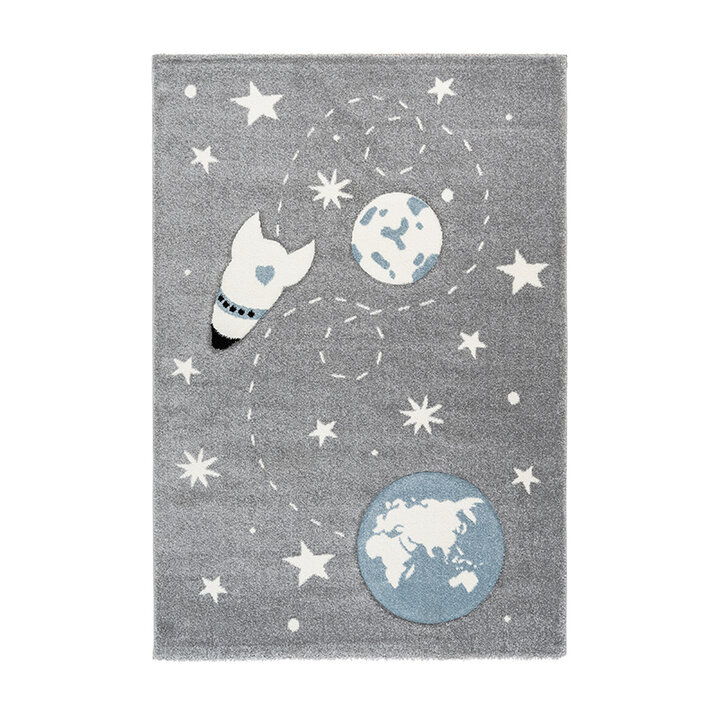 Kinderzimmer Teppich - Atlantic Galaxy Silber - 1