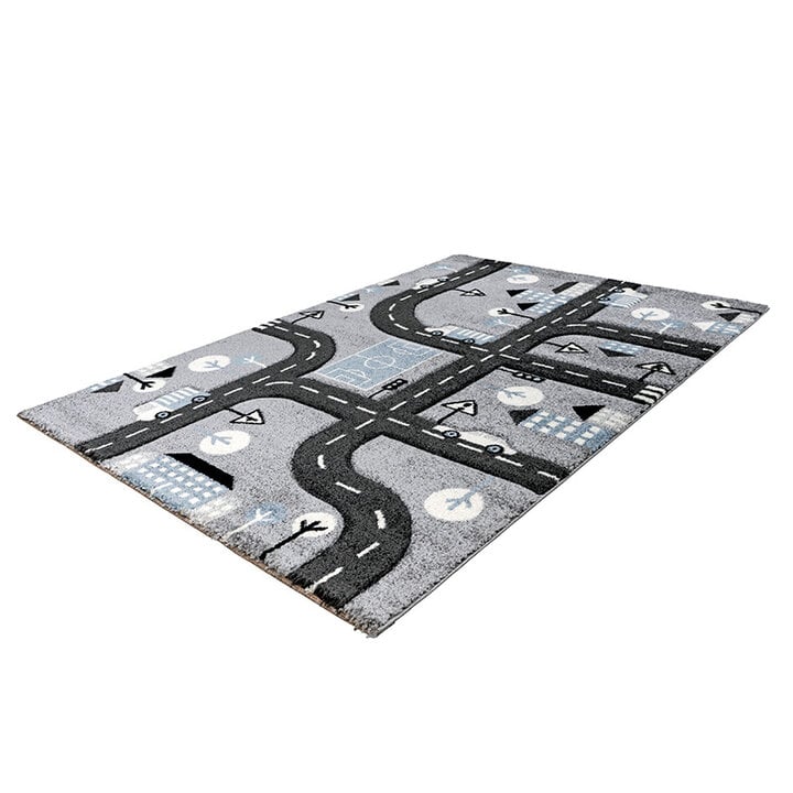 Kinderzimmer Teppich - Atlantic Auto Silber - 2