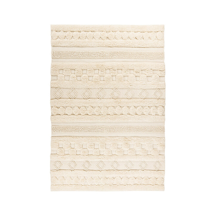 Boho Teppich - Basai 125 Beige - 1