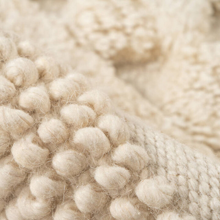 Quadratischer Boho Teppich - Basai 125 Beige - 2