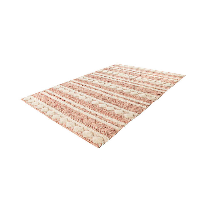 Boho Teppich - Basai 225 Rosa Creme - 2