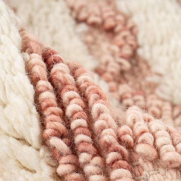 Boho Teppich - Basai 225 Rosa Creme - 3