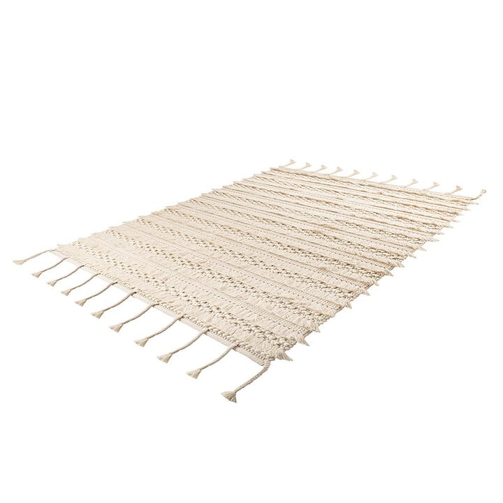 Boho Teppich - Basai Fransen 325 Beige - 2