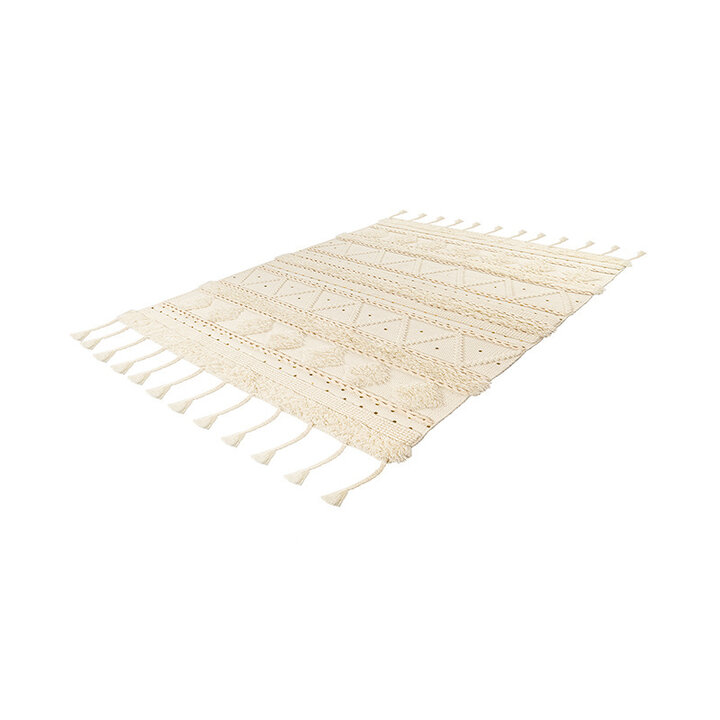Boho Teppich - Basai Fransen 525 Creme - 2