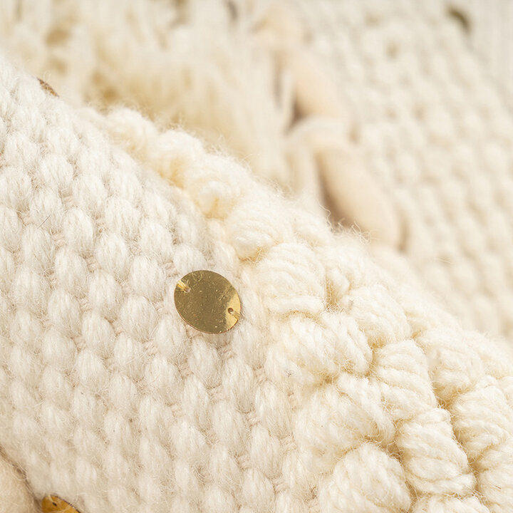 Boho Teppich - Basai Fransen 525 Creme - 3