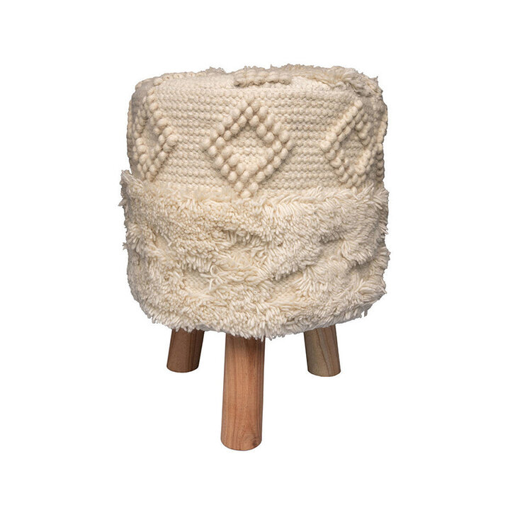 Boho Hocker - Basai 125 Creme - 1