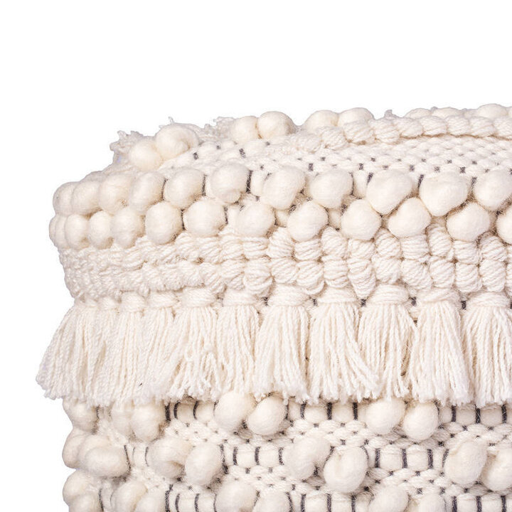 Boho Hocker - Basai 325 Creme - 2