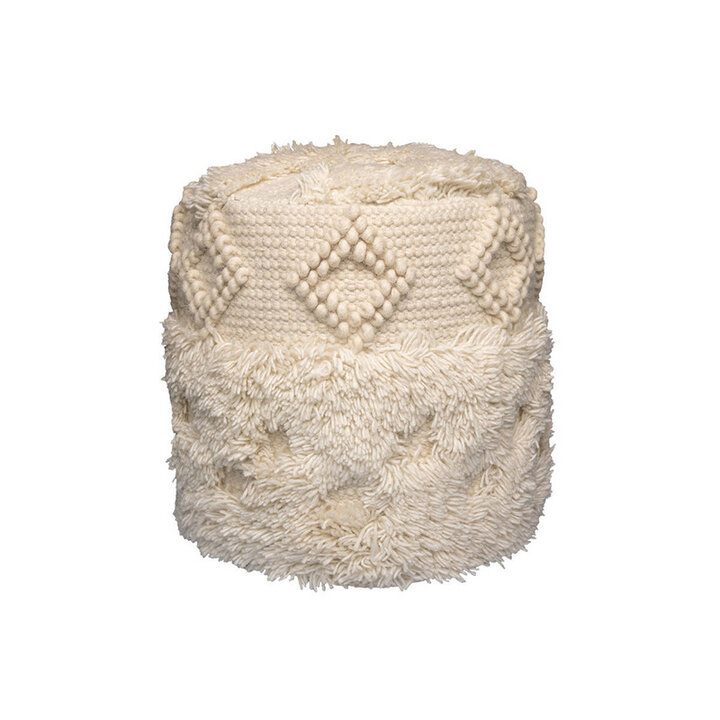 Boho Pouf - Basai 125 Creme - 1
