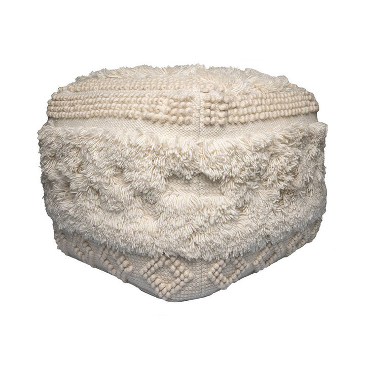 Boho Hocker Würfel - Basai 125 Creme - 2