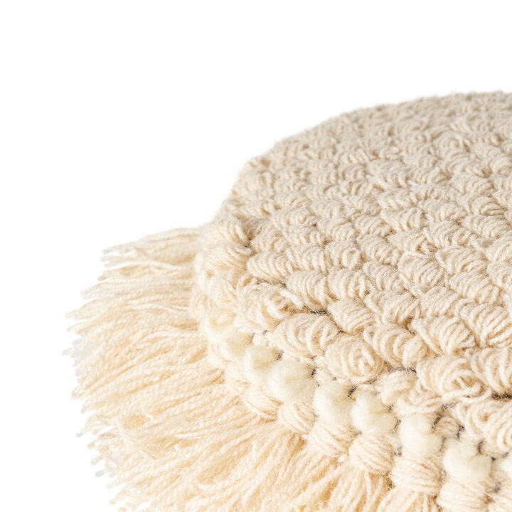 Boho Hocker - Basai 335 Creme - 2