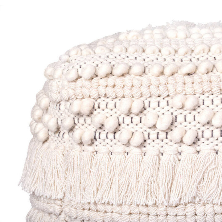 Boho Hocker Würfel - Basai 325 Creme - 3