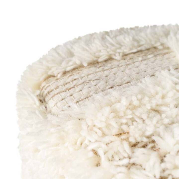 Boho Hocker - Basai 425 Creme Grün - 2