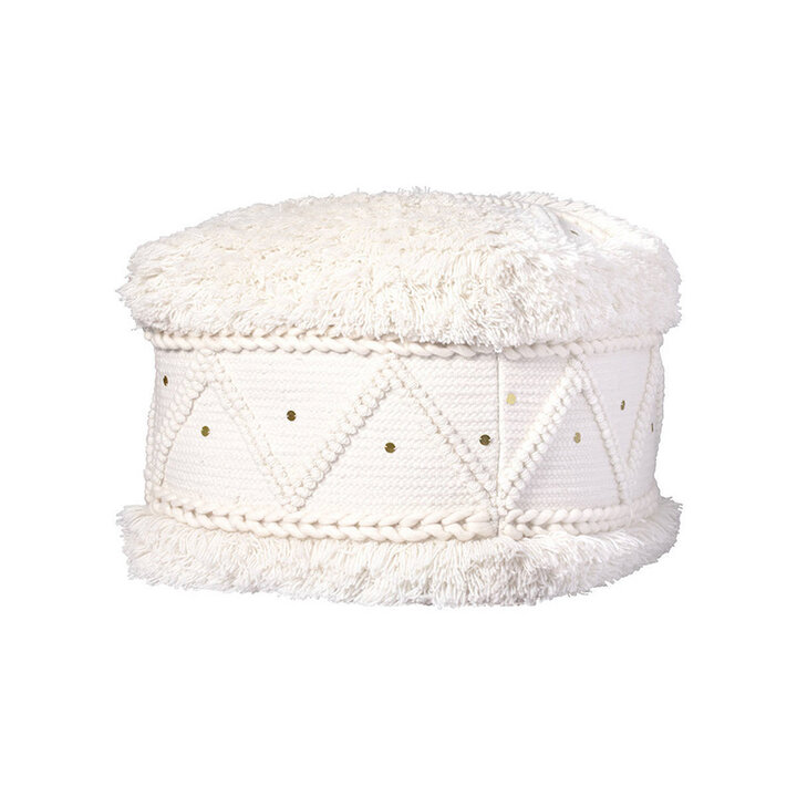 Boho Hocker Würfel - Basai 525 Creme - 2