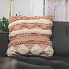 Boho Kissen Quadratisch - Basai 225 Rosa Creme - thumbnail