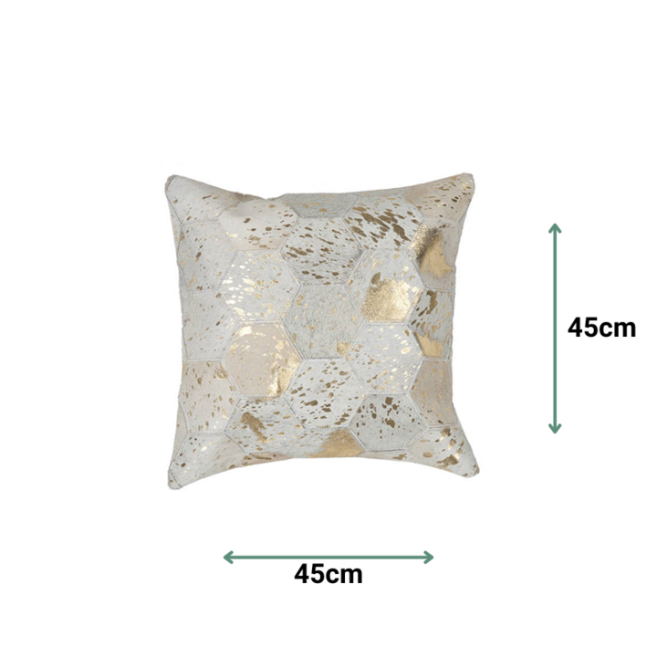 Leder Kissen - Soul 210 Elfenbein Gold - 3
