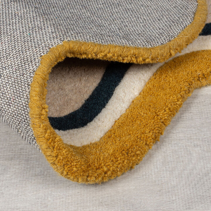 Wollteppich Organisch - Leo Beige Bunt - 4