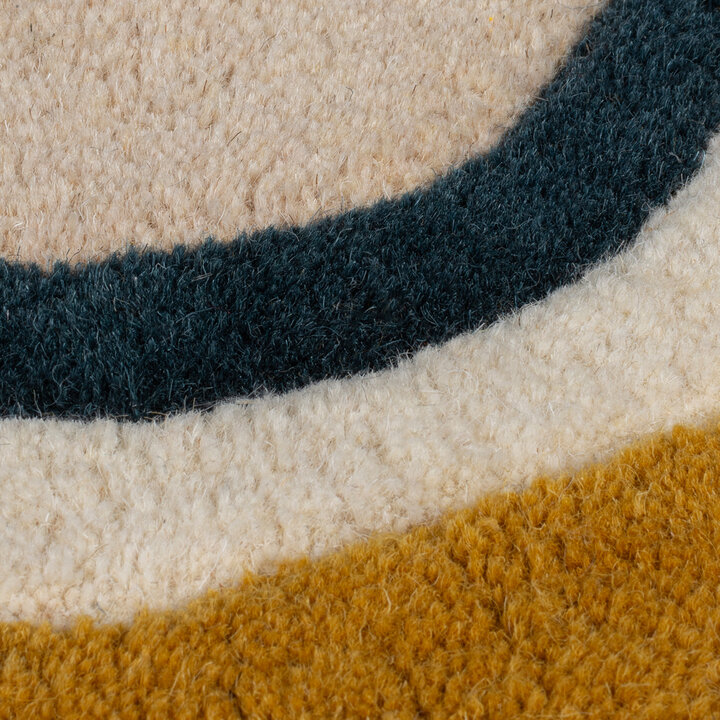 Wollteppich Organisch - Leo Beige Bunt - 3