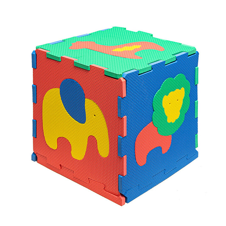 Foam Puzzlematte - Sam Safari Bunt - 4
