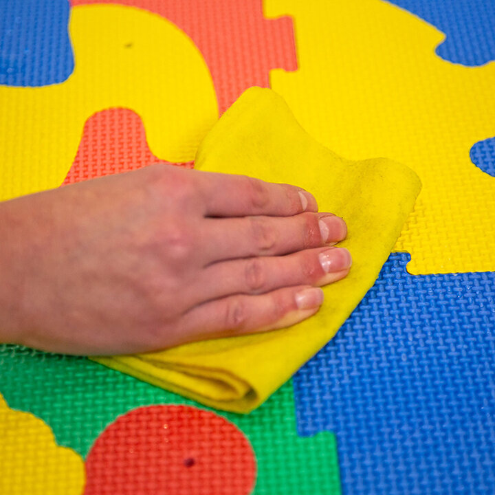 Foam Puzzlematte - Sam Safari Bunt - 5
